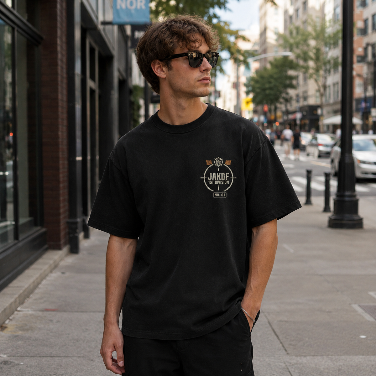 Gen Narumi Kaiju No. 8 Anime Graphic Tee - Narumi Anti-Kaiju Elite