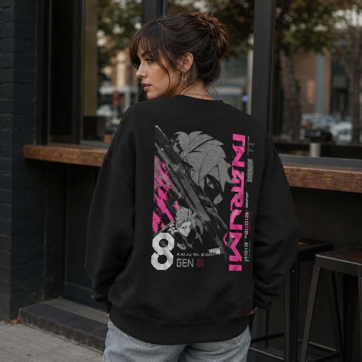Gen Narumi Kaiju No. 8 Anime Sweatshirt - Narumi Gen Eight