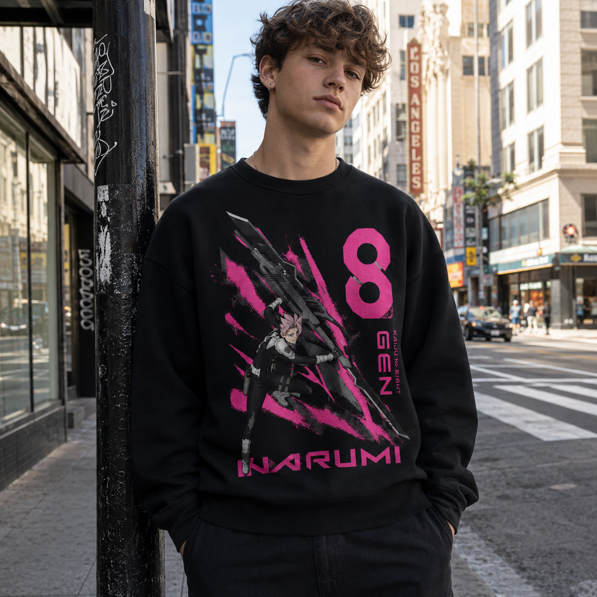 Gen Narumi Kaiju No. 8 Anime Sweatshirt - Narumi Gen Eight
