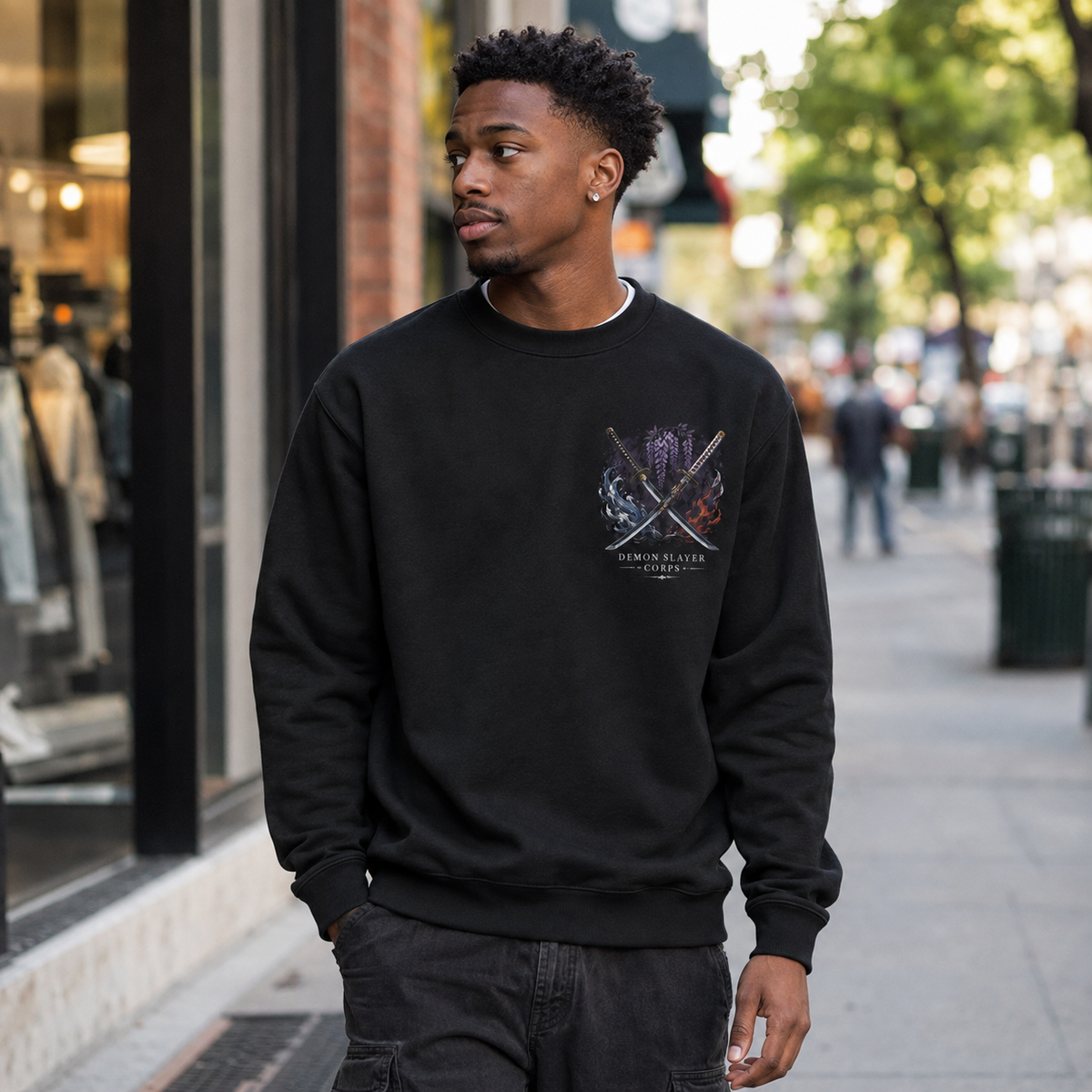 Giyu Tomioka, Shinobu Kocho, Kyojuro Rengoku, Tanjiro Kamado Demon Slayer Anime Sweatshirt - Hashira Legacy