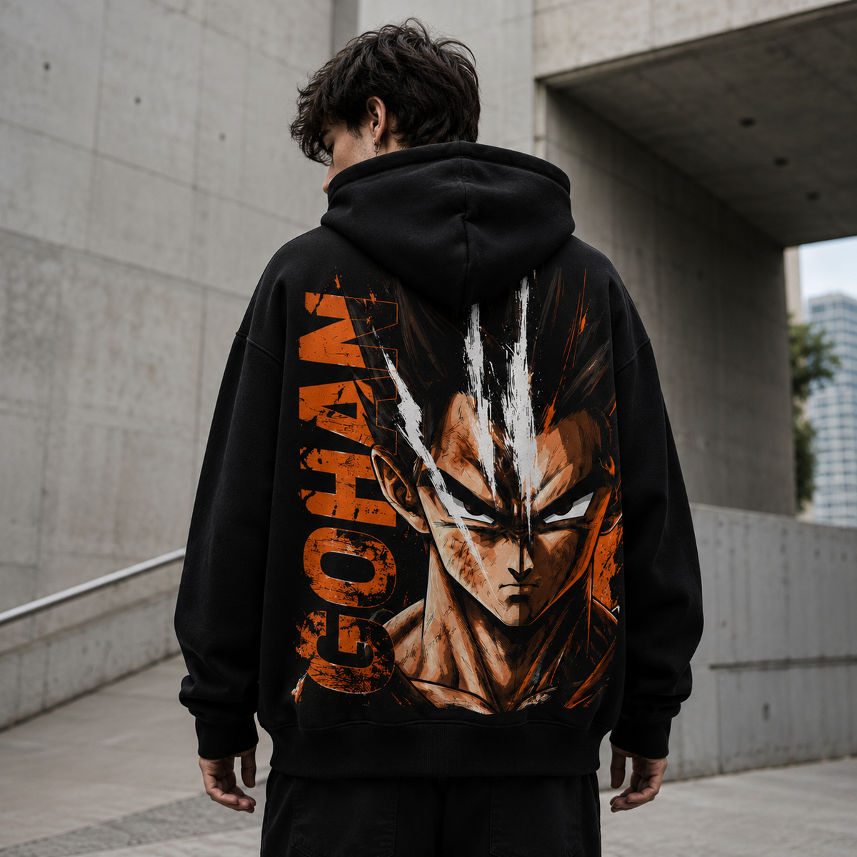 Gohan Dragon Ball Anime Hoodie - Gohan Portrait