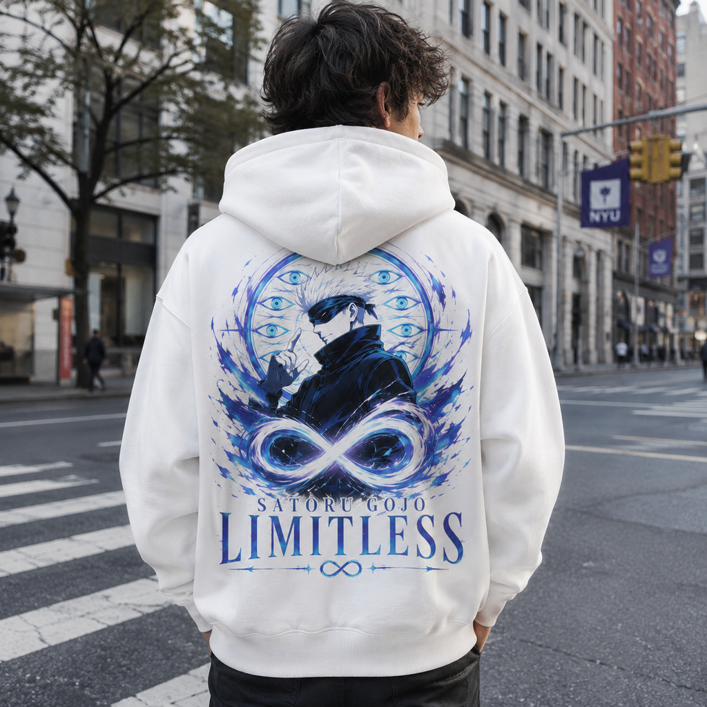 Gojo Satoru Jujutsu Kaisen Anime Hoodie - Limitless Infinity