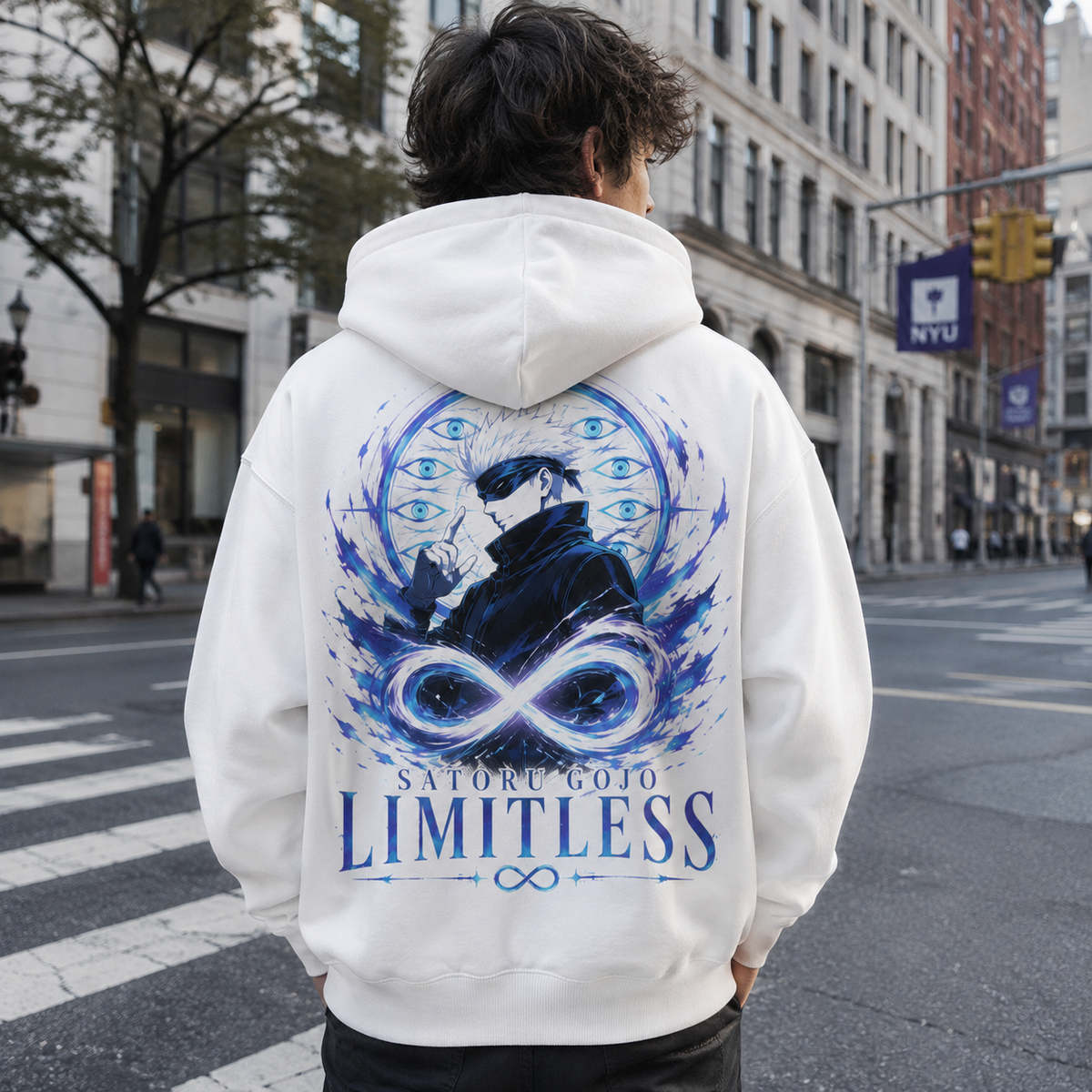 Gojo Satoru Jujutsu Kaisen Anime Hoodie - Limitless Infinity