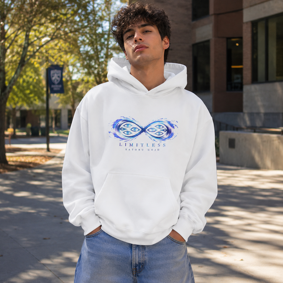 Gojo Satoru Jujutsu Kaisen Anime Hoodie - Limitless Infinity
