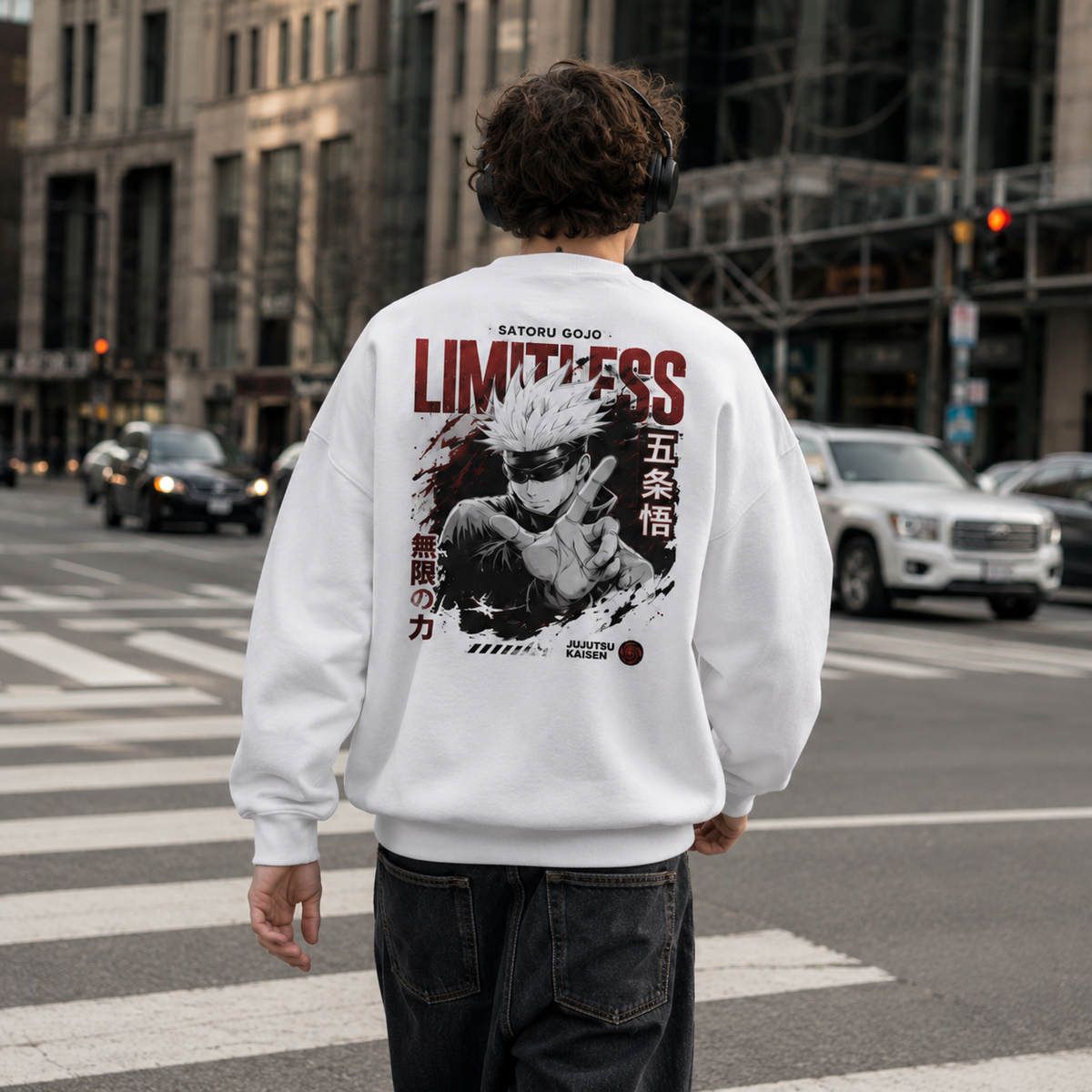 Gojo Satoru Jujutsu Kaisen Anime Sweatshirt - Limitless Power