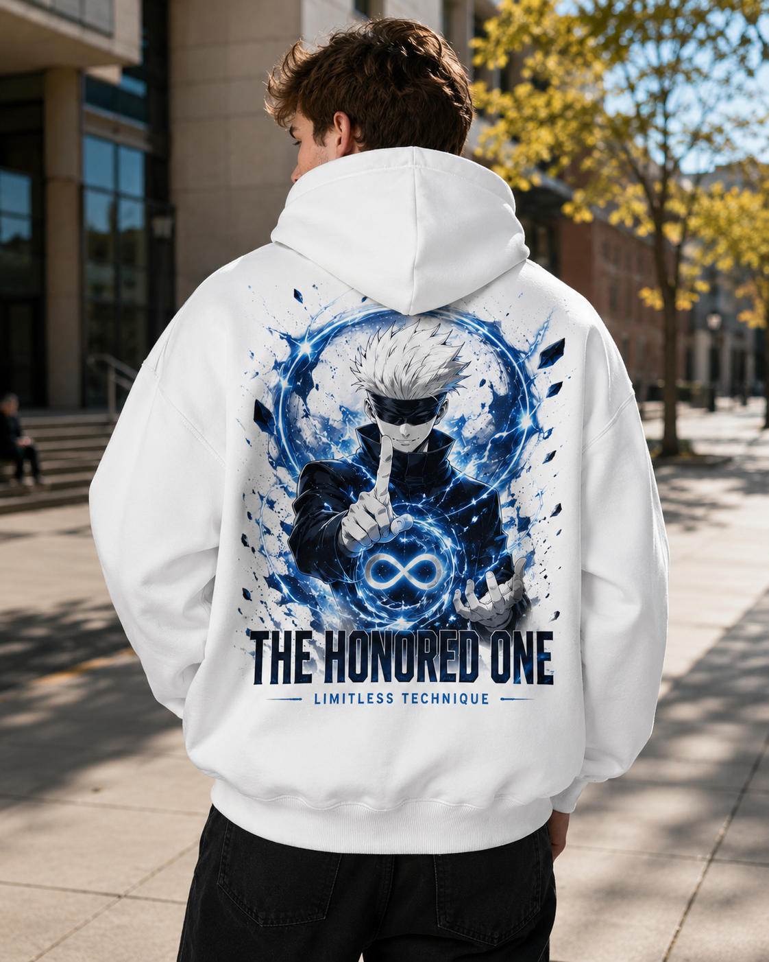 Gojo Satoru Jujutsu Kaisen Anime Hoodie - The Honored One