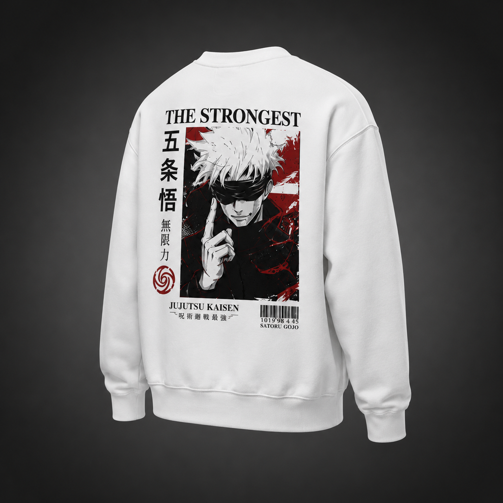 Gojo Satoru Jujutsu Kaisen Anime Sweatshirt - The Strongest