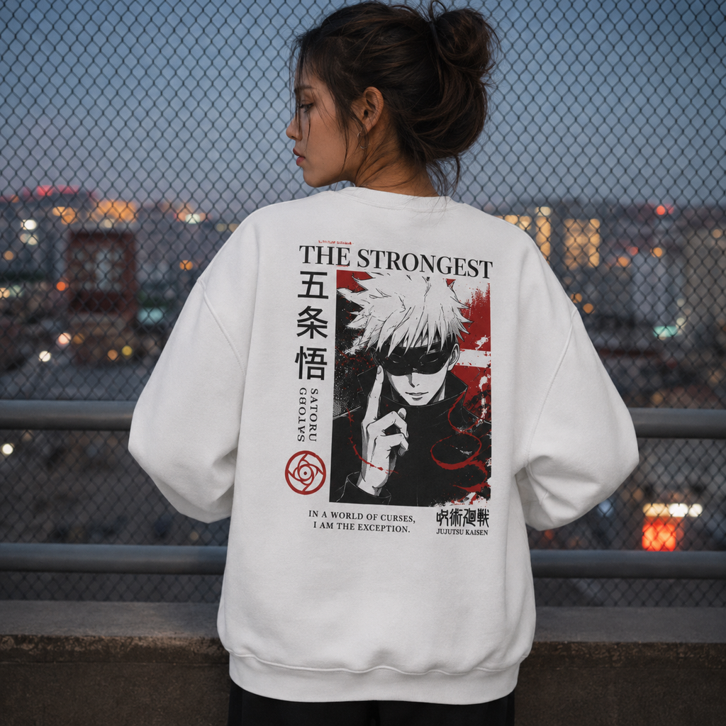 Gojo Satoru Jujutsu Kaisen Anime Sweatshirt - The Strongest