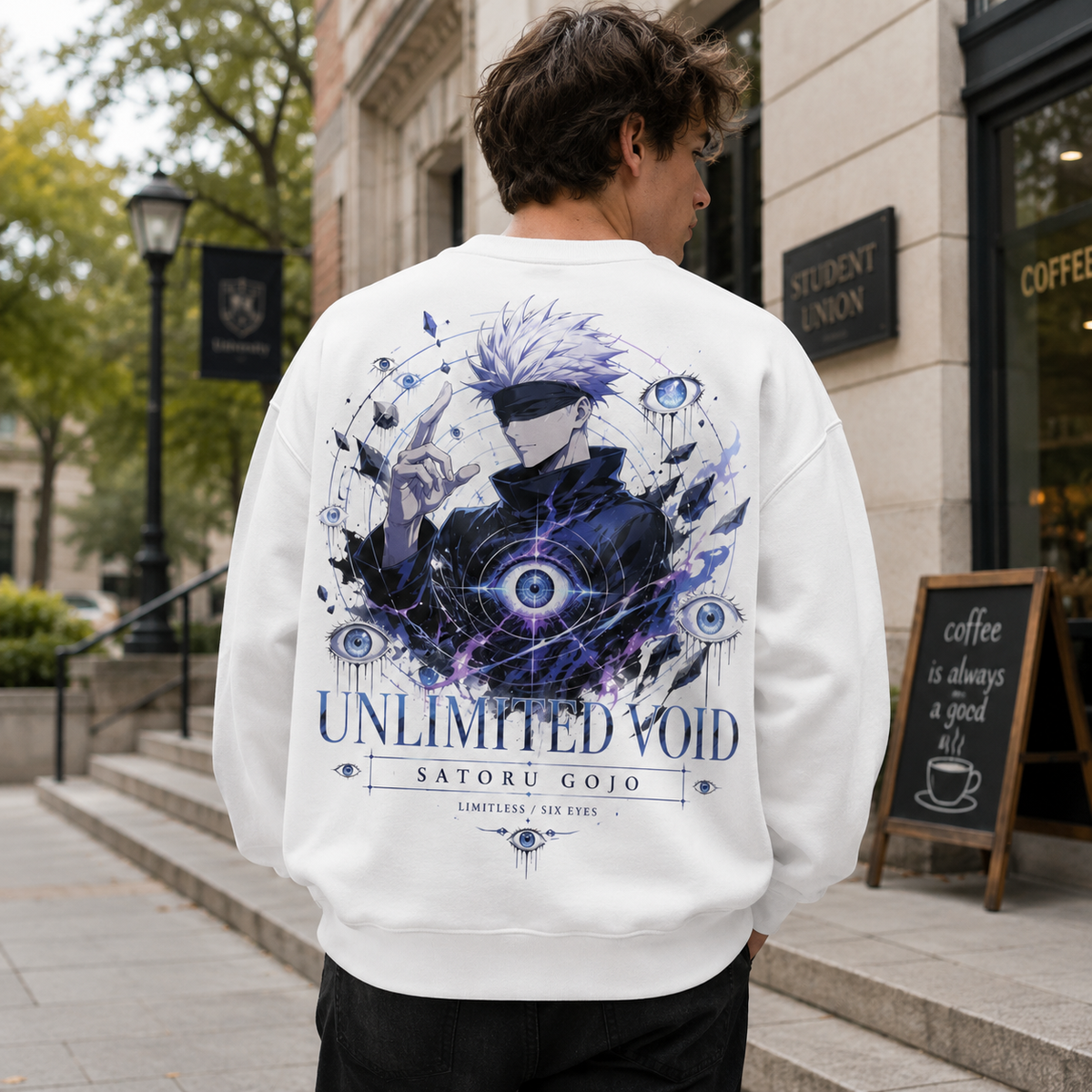 Gojo Satoru Jujutsu Kaisen Anime Sweatshirt - Unlimited Void