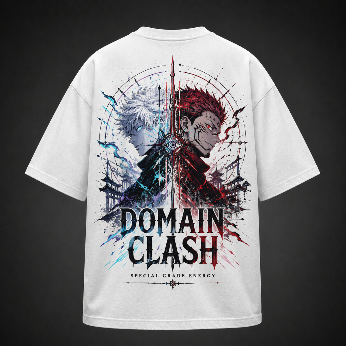 Gojo Satoru & Sukuna Jujutsu Kaisen Anime Graphic Tee - Domain Clash