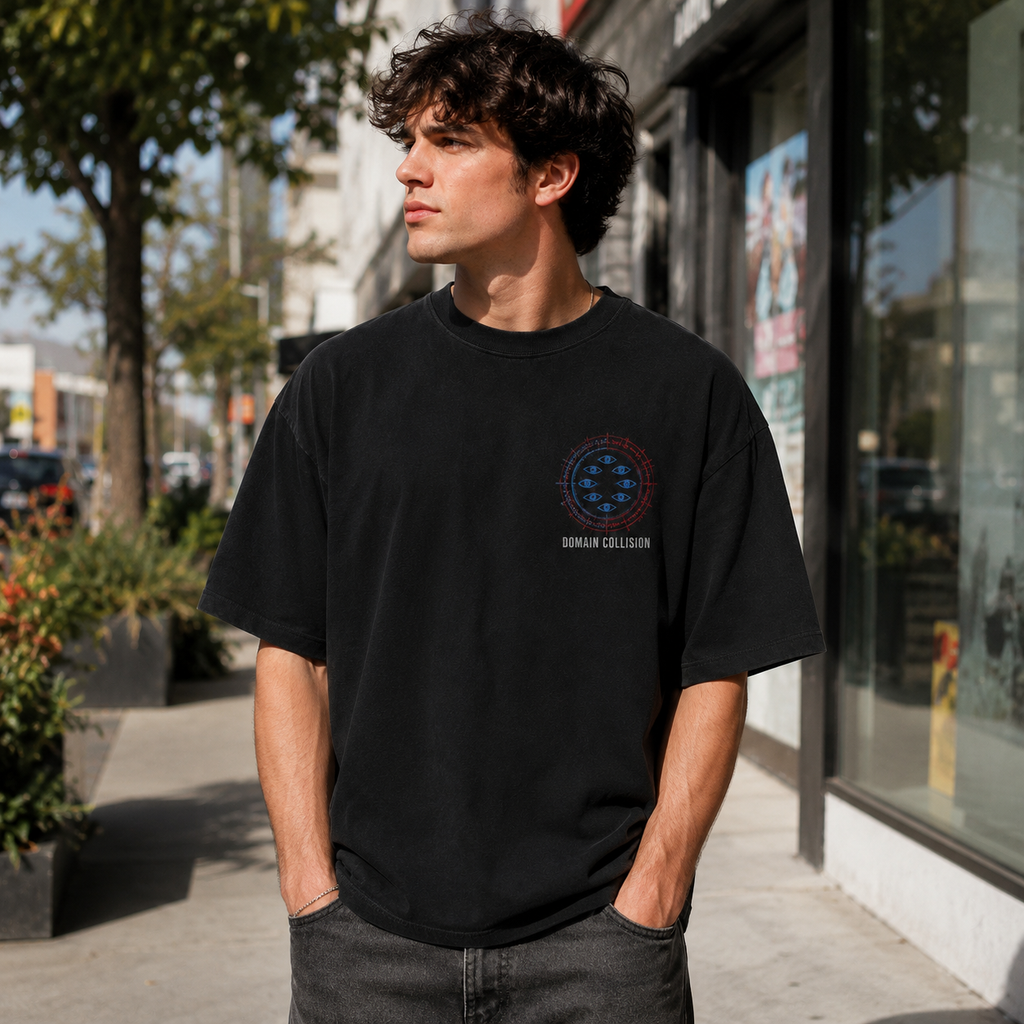Gojo Satoru & Sukuna Jujutsu Kaisen Anime Graphic Tee - Domain Collision