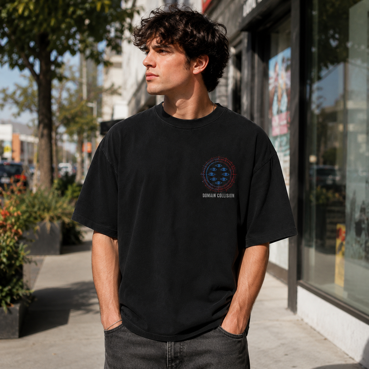 Gojo Satoru & Sukuna Jujutsu Kaisen Anime Graphic Tee - Domain Collision