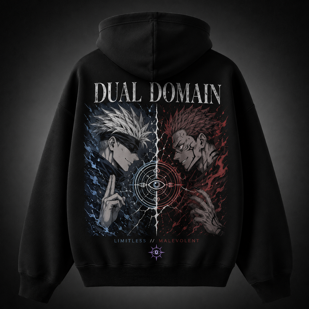 Gojo Satoru & Sukuna Jujutsu Kaisen Anime Hoodie - Dual Domain