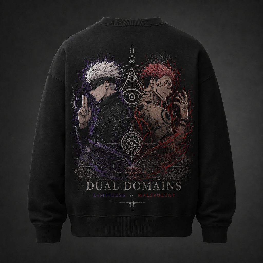 Gojo Satoru & Sukuna Jujutsu Kaisen Anime Sweatshirt - Dual Domains