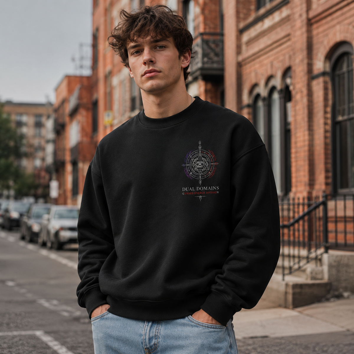 Gojo Satoru & Sukuna Jujutsu Kaisen Anime Sweatshirt - Dual Domains