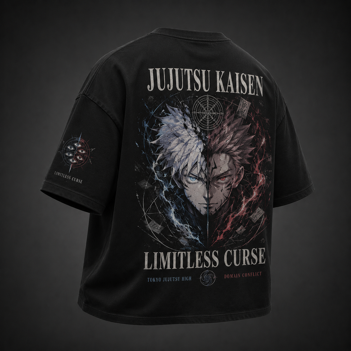 Gojo Satoru & Sukuna Jujutsu Kaisen Anime Graphic Tee - Limitless Curse