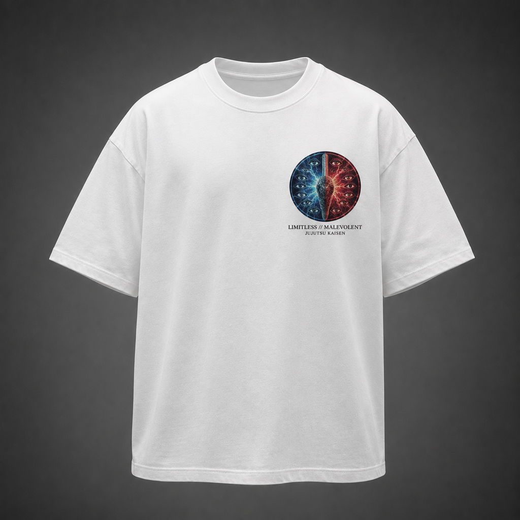 Gojo Satoru & Sukuna Jujutsu Kaisen Anime Graphic Tee - Limitless Malevolent - Style 07