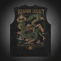 Goku & Bardock Dragon Ball Anime Tank Top - Dragon Legacy Acid Wash Vest