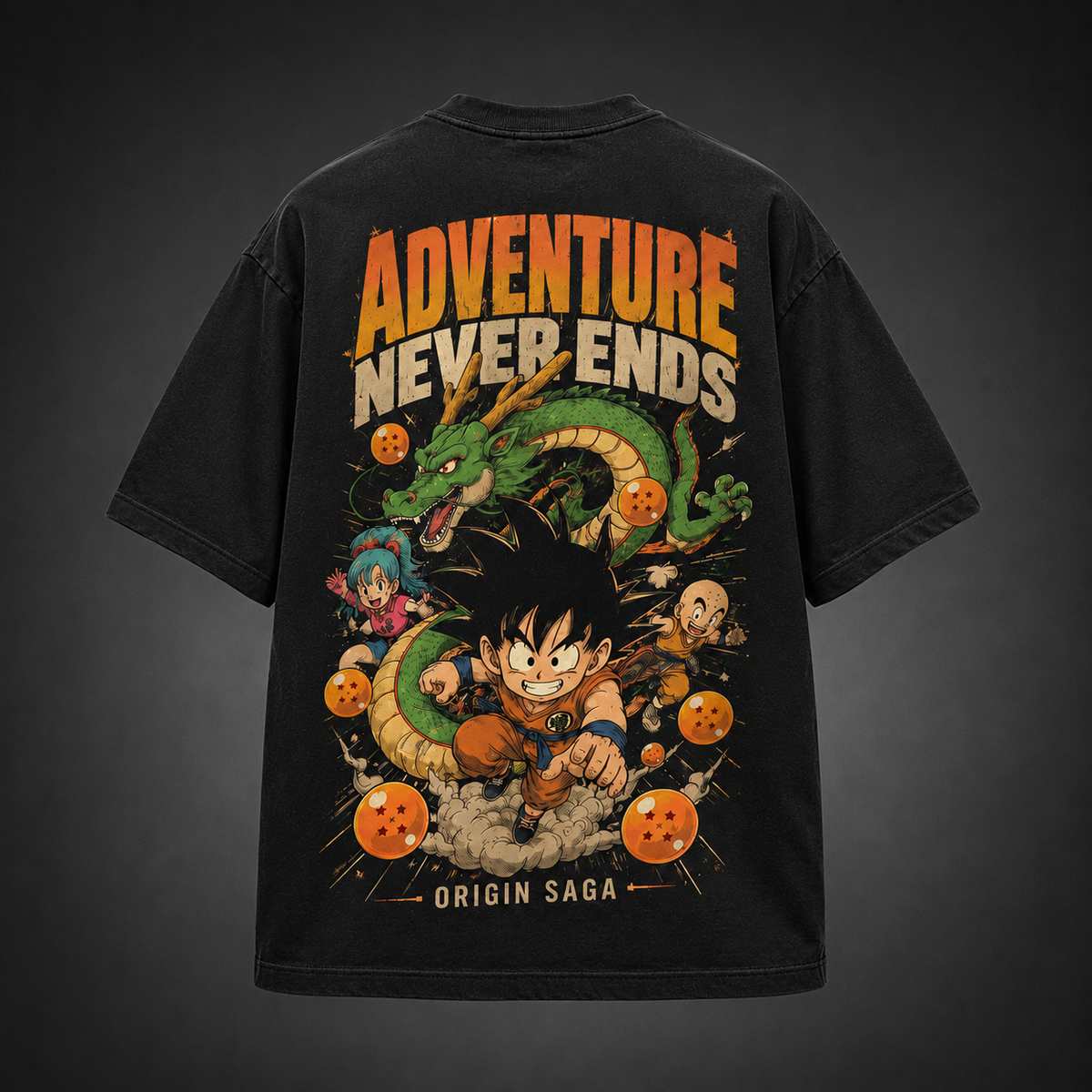 Goku & Bulma Dragon Ball Anime Graphic Tee - Adventure Never Ends