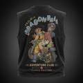 Goku & Bulma Dragon Ball Anime Tank Top - Capsule Road Trip Acid Wash Vest