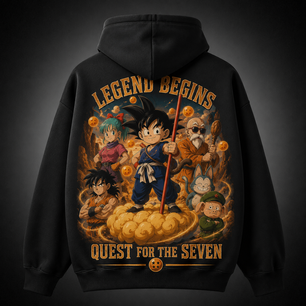 Goku & Bulma Dragon Ball Anime Hoodie - Quest For The Seven