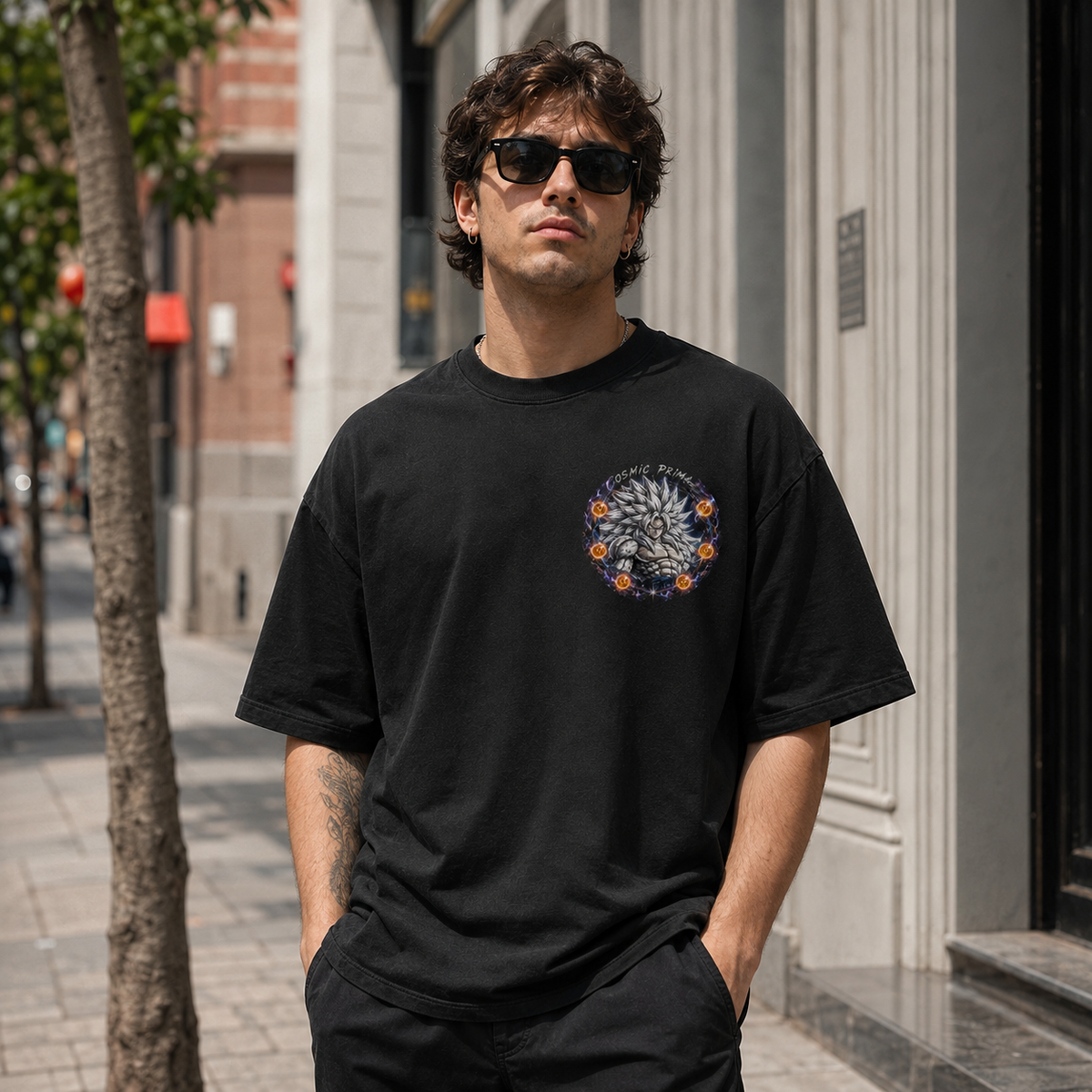 Goku Dragon Ball Anime Graphic Tee - Cosmic Primal