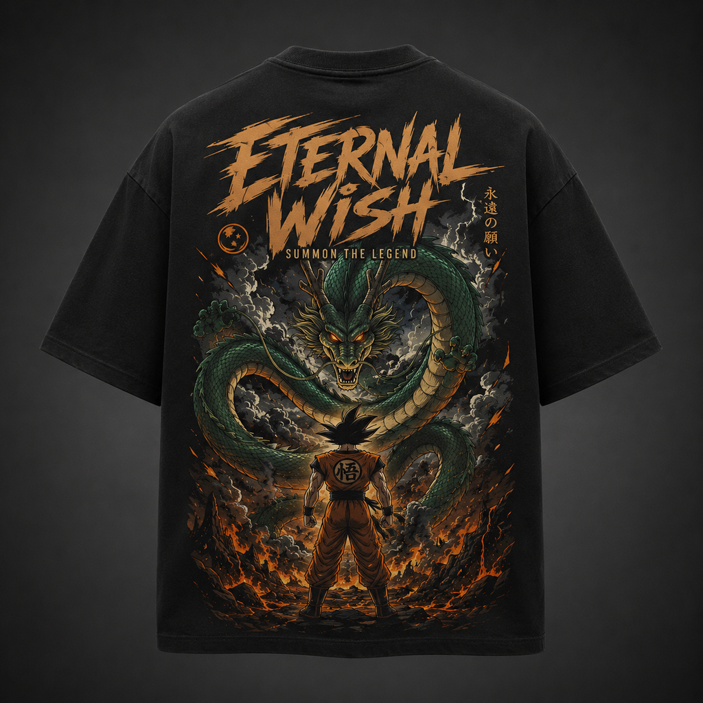 Goku Dragon Ball Anime Graphic Tee - Eternal Wish