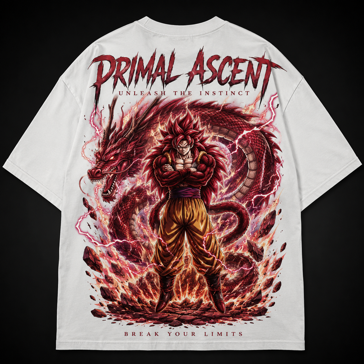 Goku Dragon Ball Anime Graphic Tee - Primal Ascent