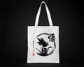 Goku Dragon Ball Anime Canvas Tote Bag - Saiyan Ink Circle