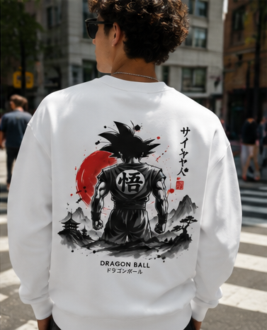 Goku Dragon Ball Anime Sweatshirt - Sumi-e Warrior