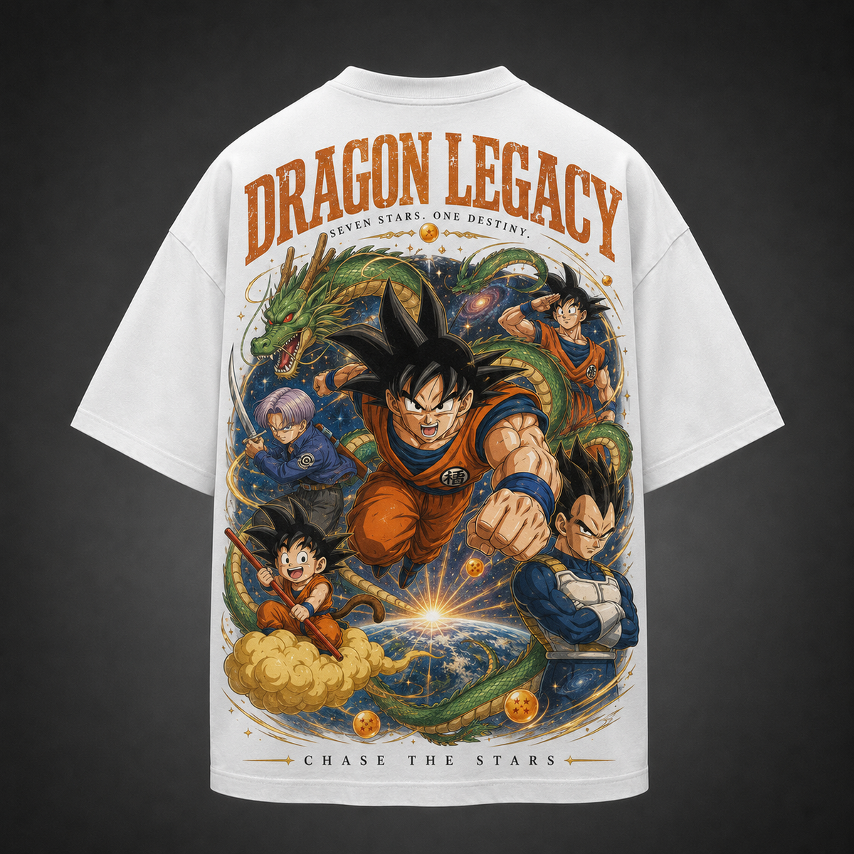 Goku & Vegeta Dragon Ball Anime Graphic Tee - Dragon Legacy