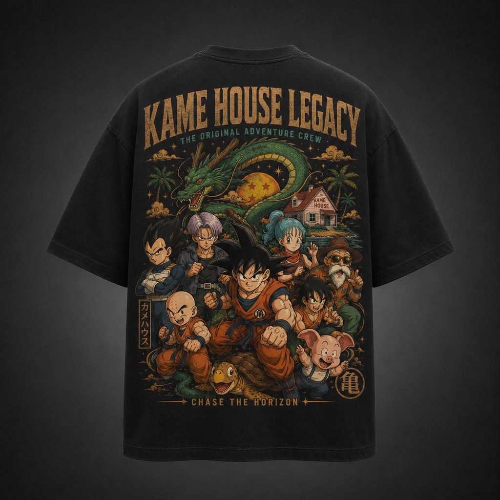 Goku & Vegeta Dragon Ball Anime Graphic Tee - Kame House Legacy