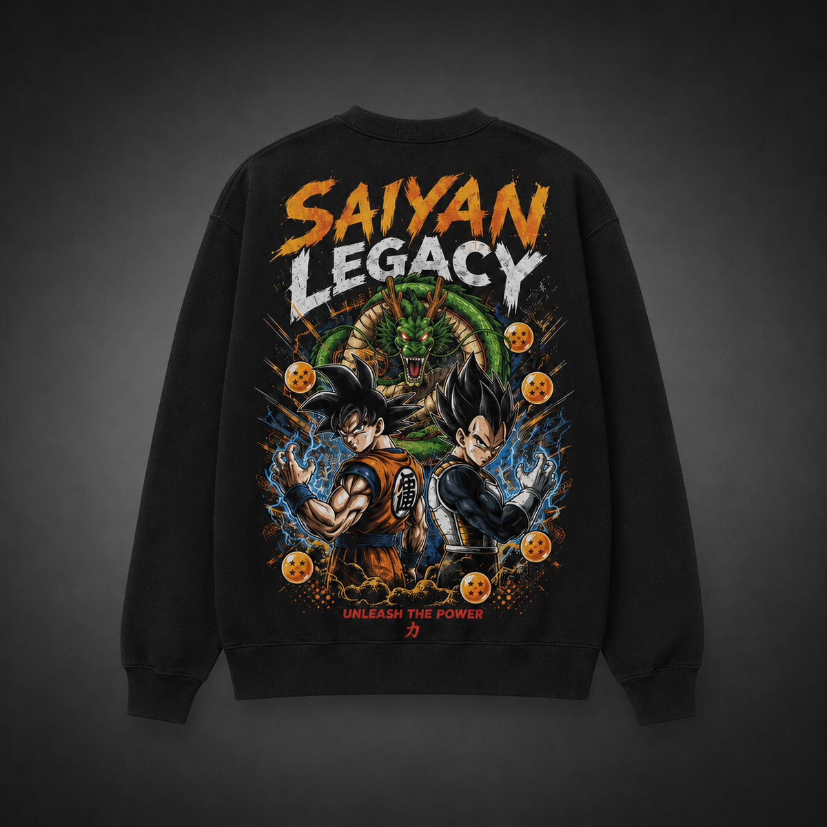 Goku & Vegeta Dragon Ball Anime Sweatshirt - Saiyan Legacy