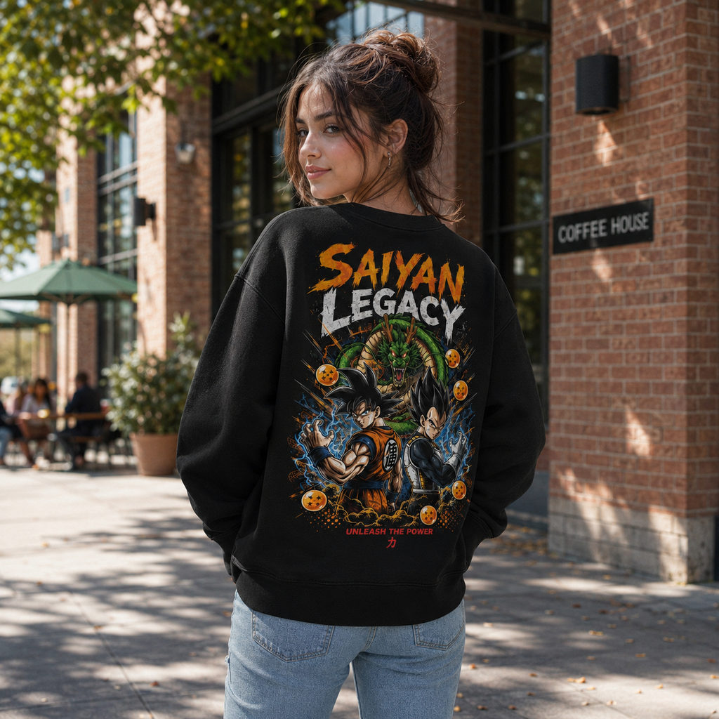 Goku & Vegeta Dragon Ball Anime Sweatshirt - Saiyan Legacy