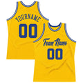 Custom Basketball Jersey - Gold Royal-White Throwback - Style Gold0075
