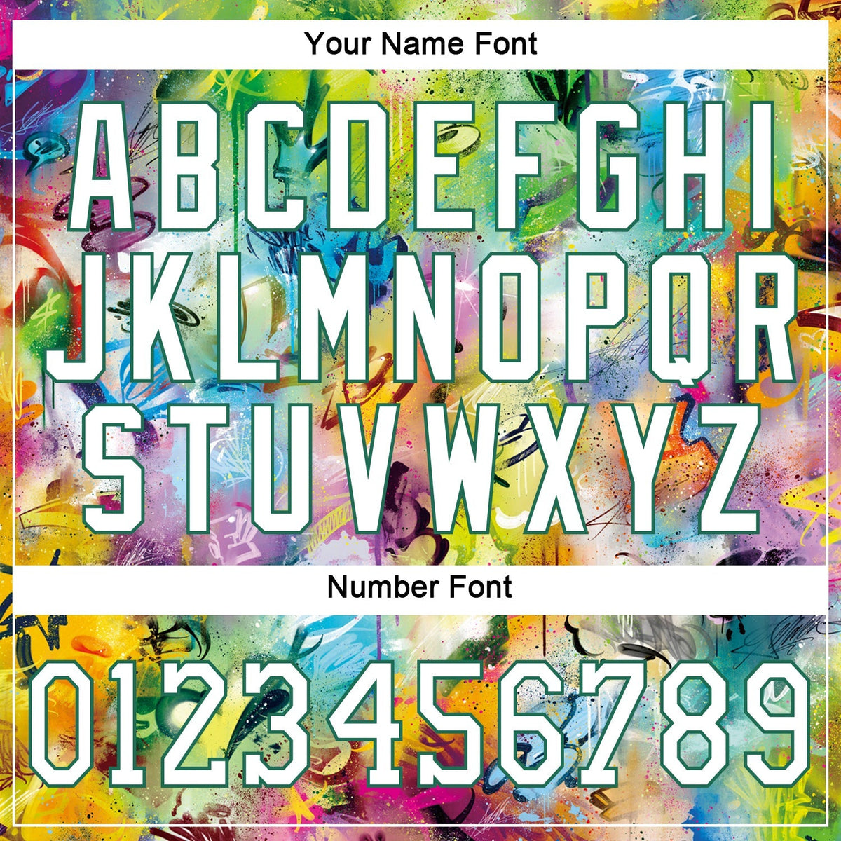 Custom Basketball Jersey - Scratch Graffiti Pattern White-Kelly Green 3D
