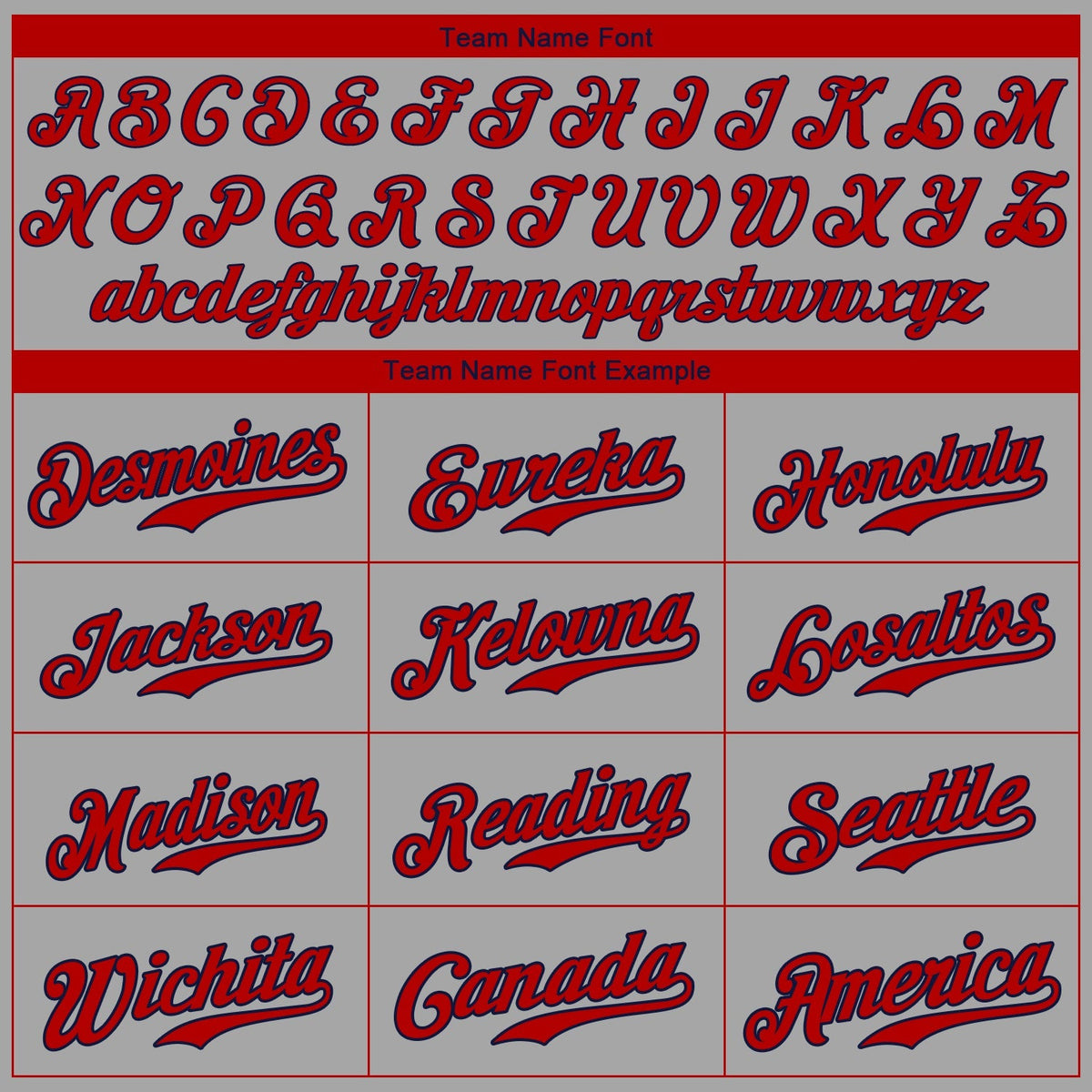 Custom Baseball Jersey - Gray Red-Navy