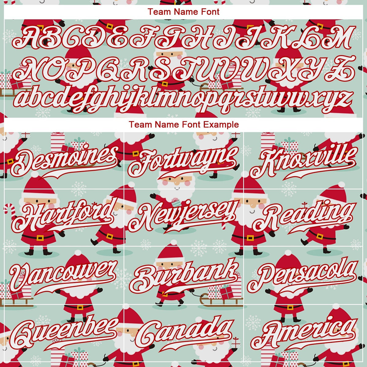 Custom Baseball Jersey - Green Red-White Christmas 3D