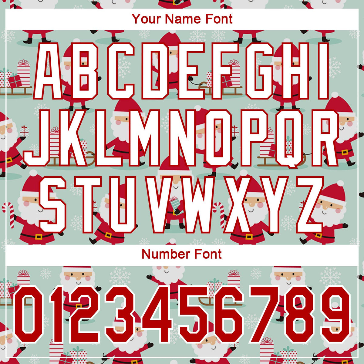 Custom Baseball Jersey - Green Red-White Christmas 3D