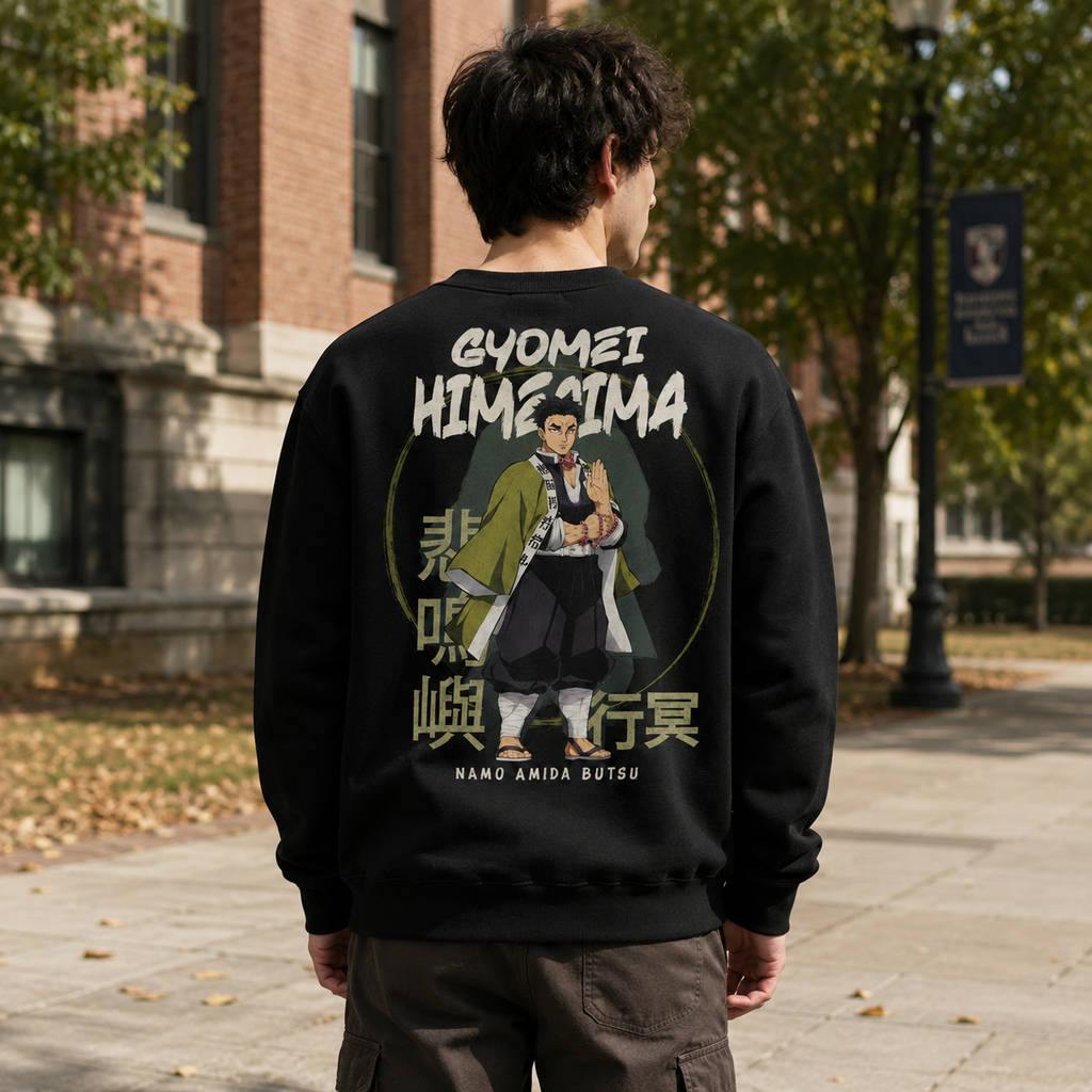 Gyomei Himejima Demon Slayer Anime Sweatshirt - Stone Hashira Prayer