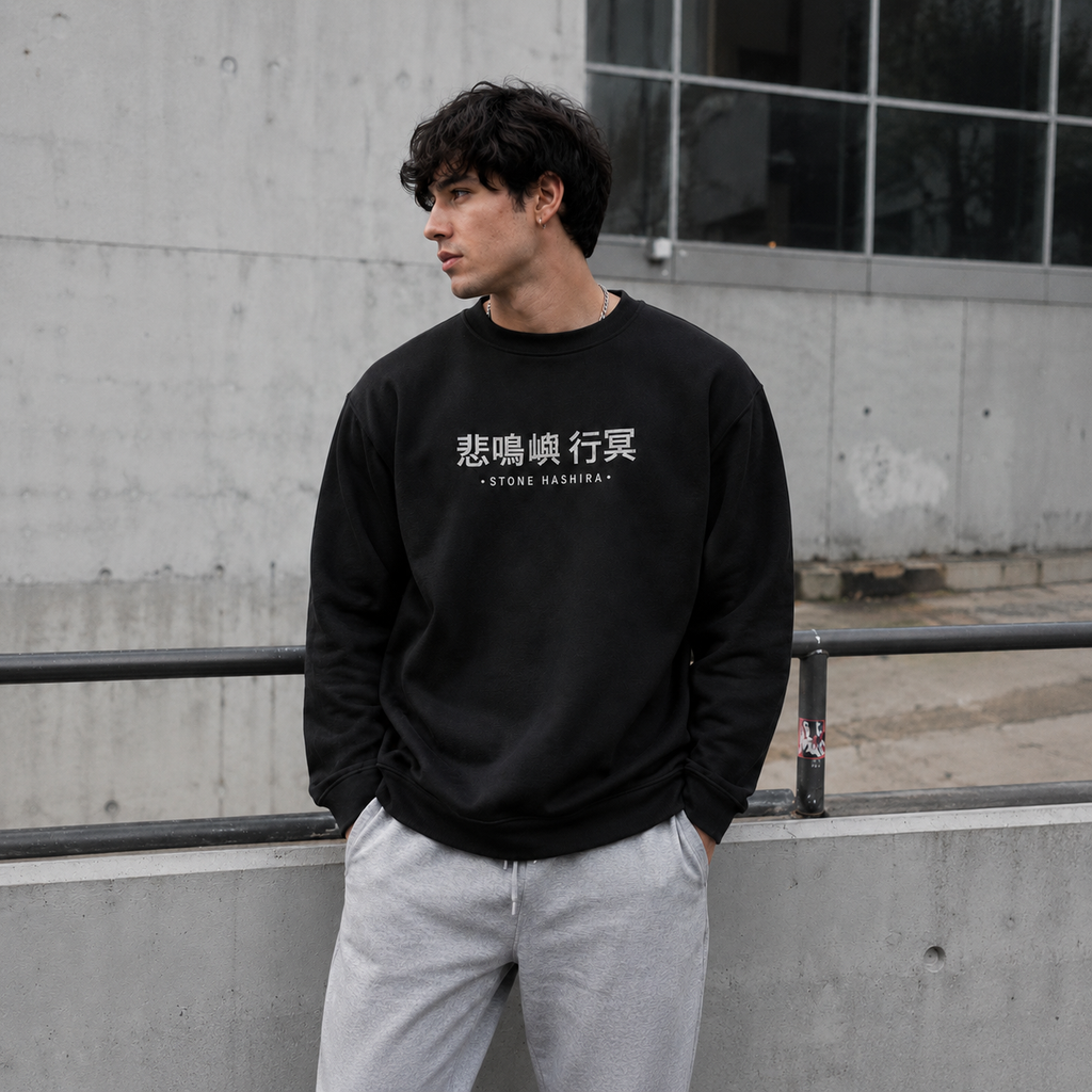 Gyomei Himejima Demon Slayer Anime Sweatshirt - Stone Hashira Prayer