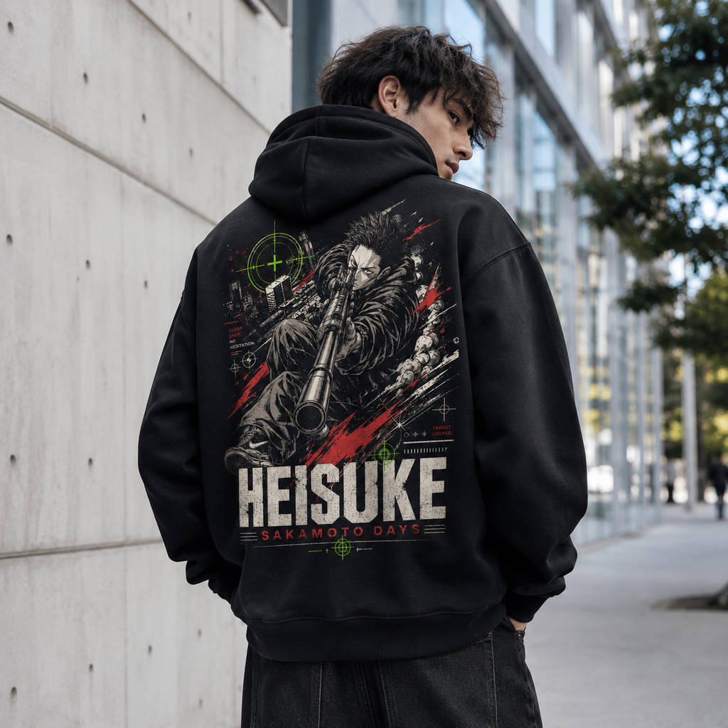 Heisuke Mashimo Sakamoto Days Anime Hoodie - Clear Shot