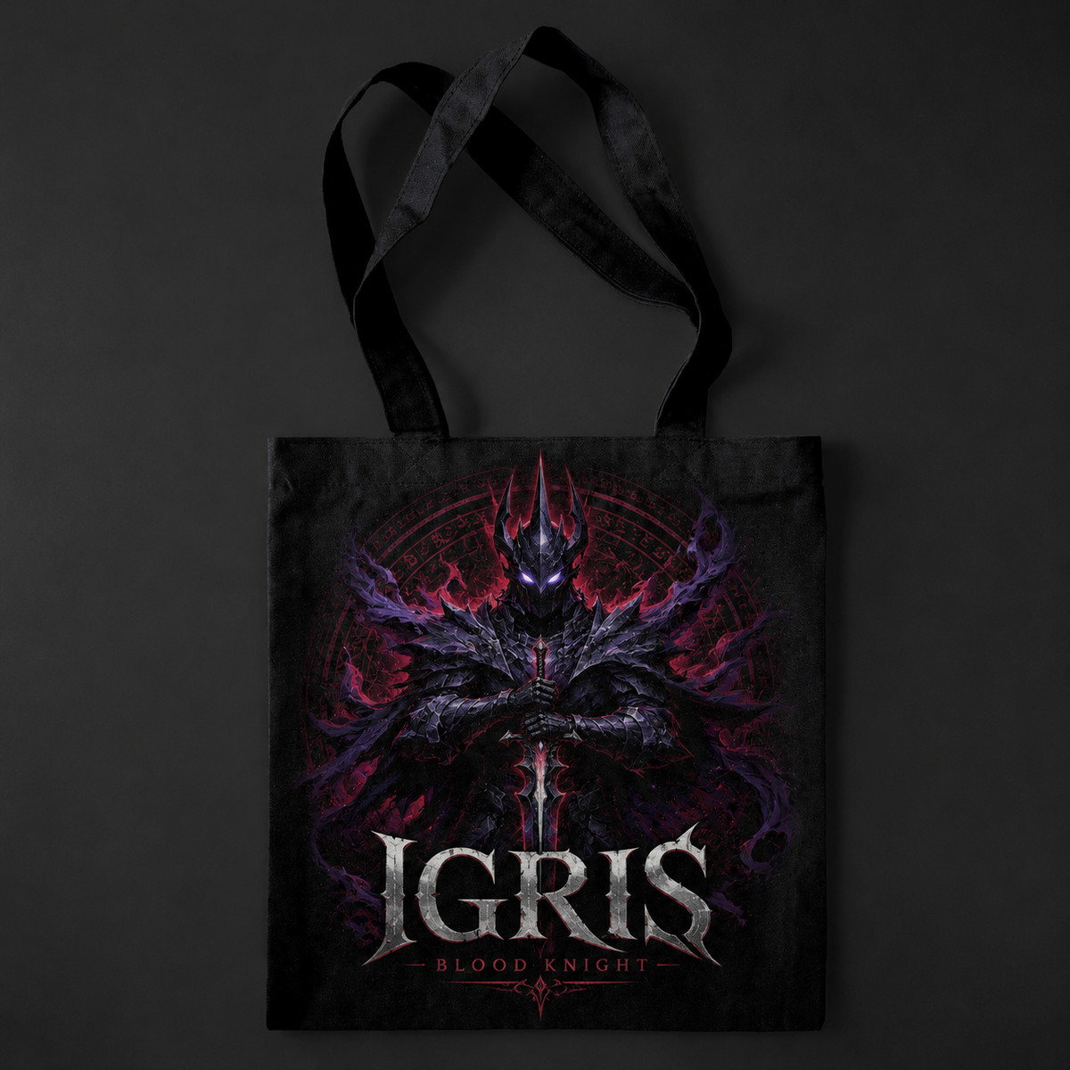 Igris Solo Leveling Anime Canvas Tote Bag - Igris Blood Knight