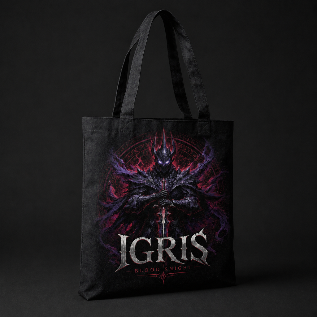 Igris Solo Leveling Anime Canvas Tote Bag - Igris Blood Knight