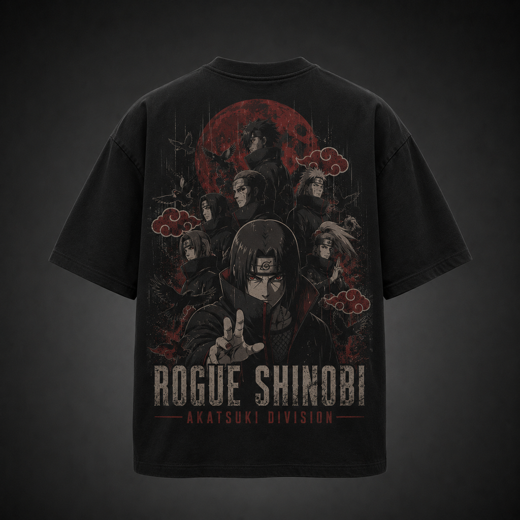 Itachi Uchiha Naruto Anime Graphic Tee - Akatsuki Division