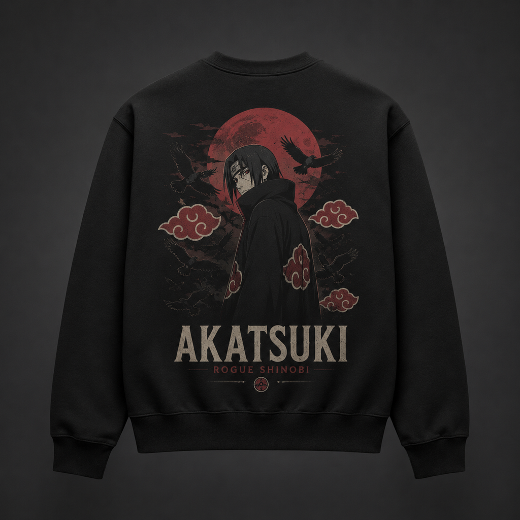 Itachi Uchiha Naruto Anime Sweatshirt - Akatsuki Rogue Shinobi