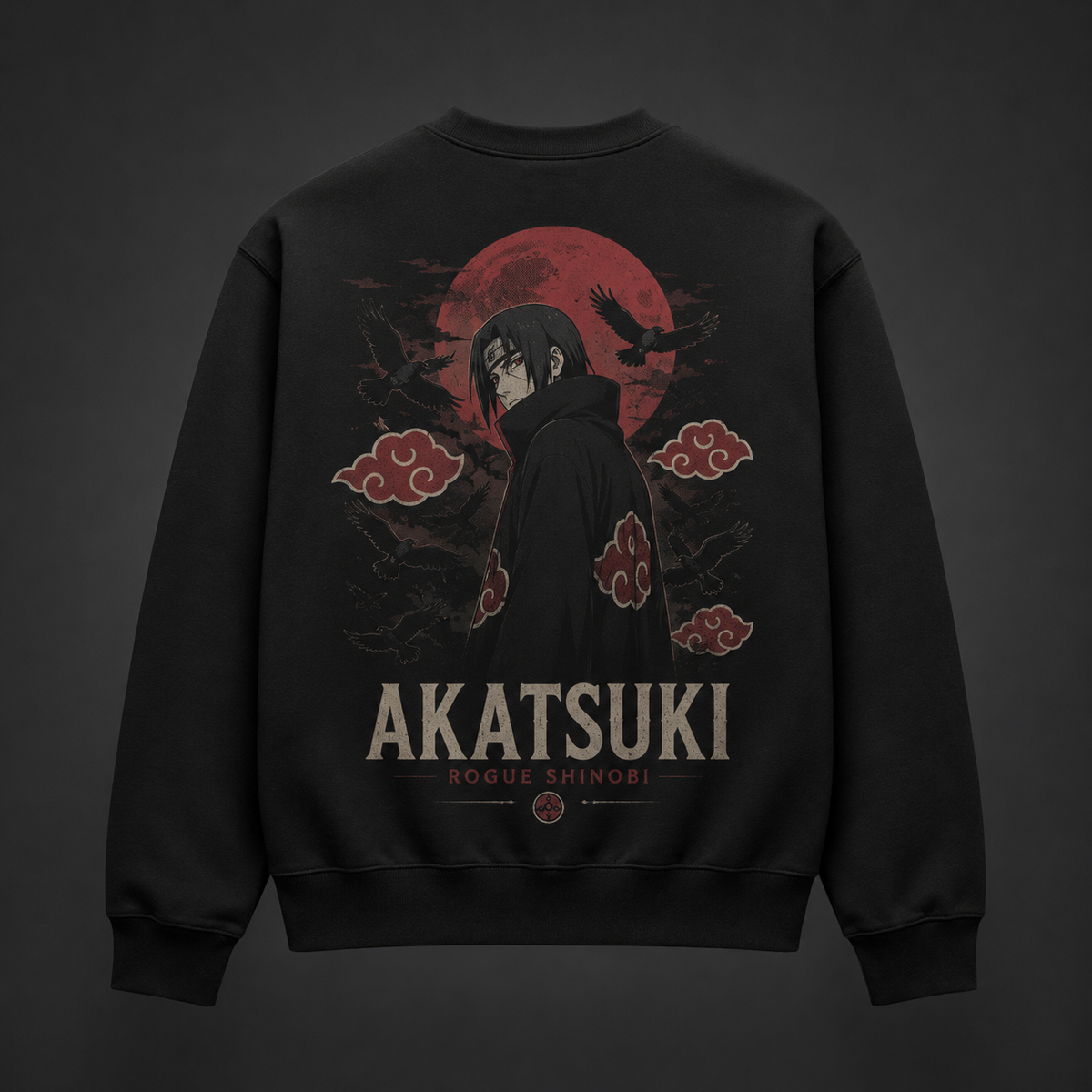 Itachi Uchiha Naruto Anime Sweatshirt - Akatsuki Rogue Shinobi