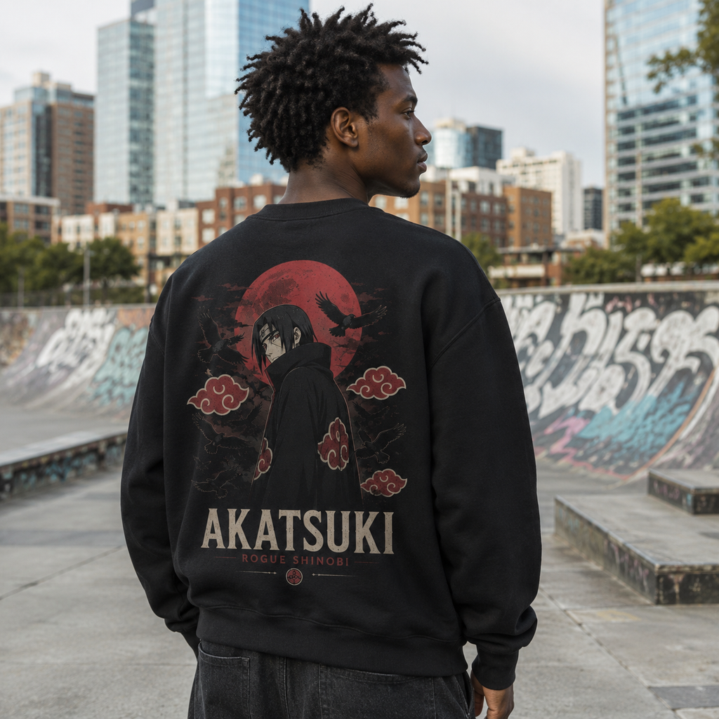 Itachi Uchiha Naruto Anime Sweatshirt - Akatsuki Rogue Shinobi