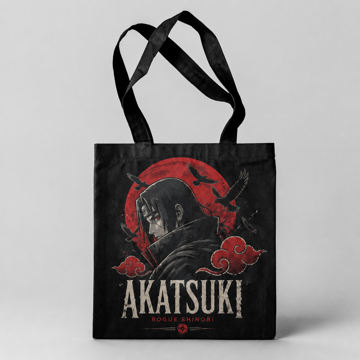 Itachi Uchiha Naruto Anime Canvas Tote Bag - Akatsuki Rogue Shinobi