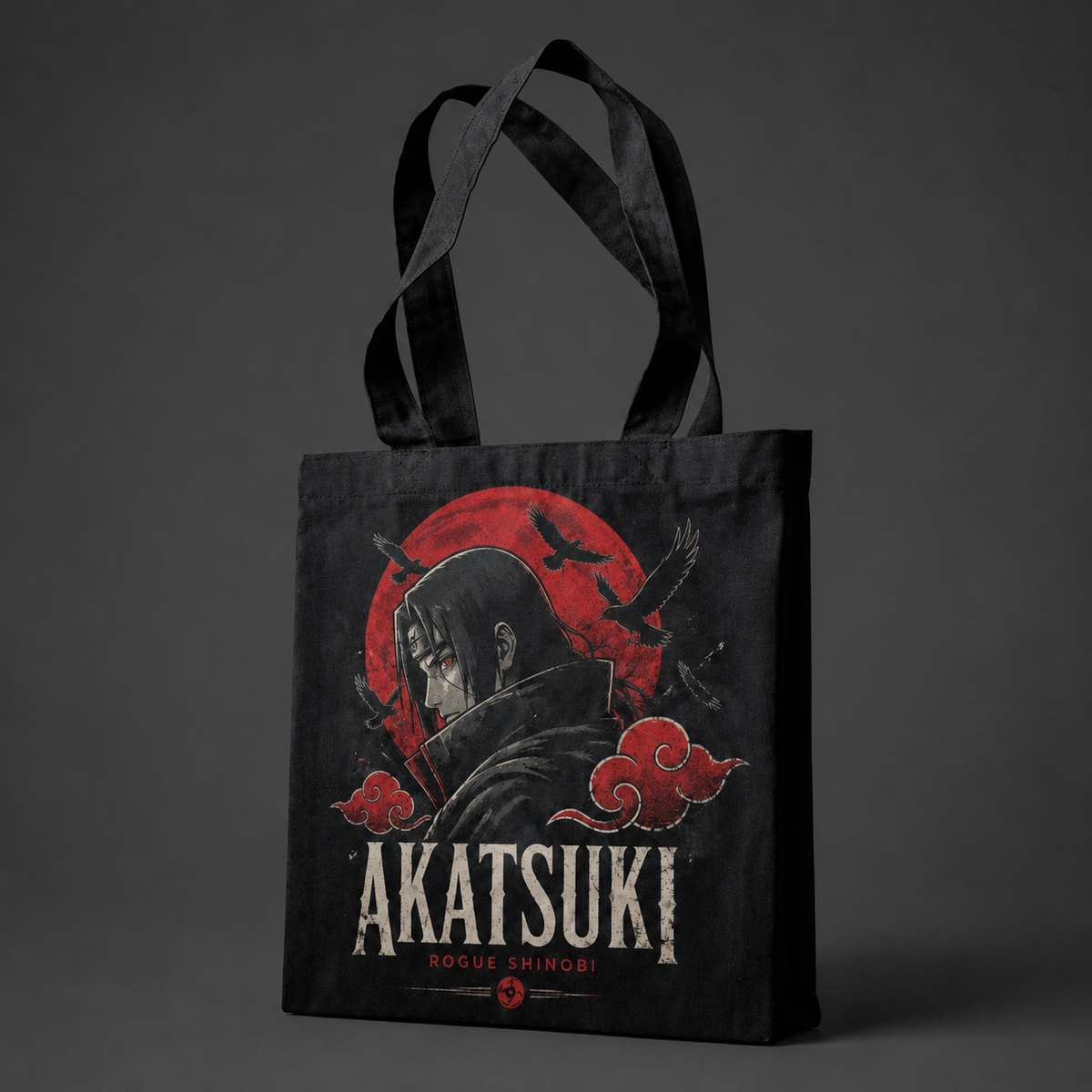 Itachi Uchiha Naruto Anime Canvas Tote Bag - Akatsuki Rogue Shinobi